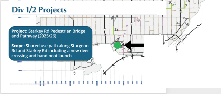 Location of hand boat launch