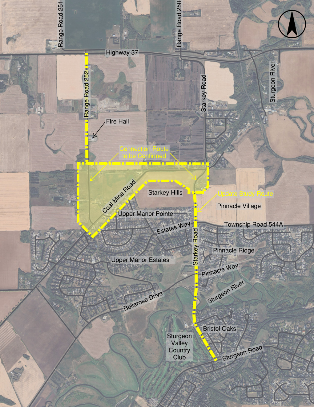 Map of Starkey Rd. 
